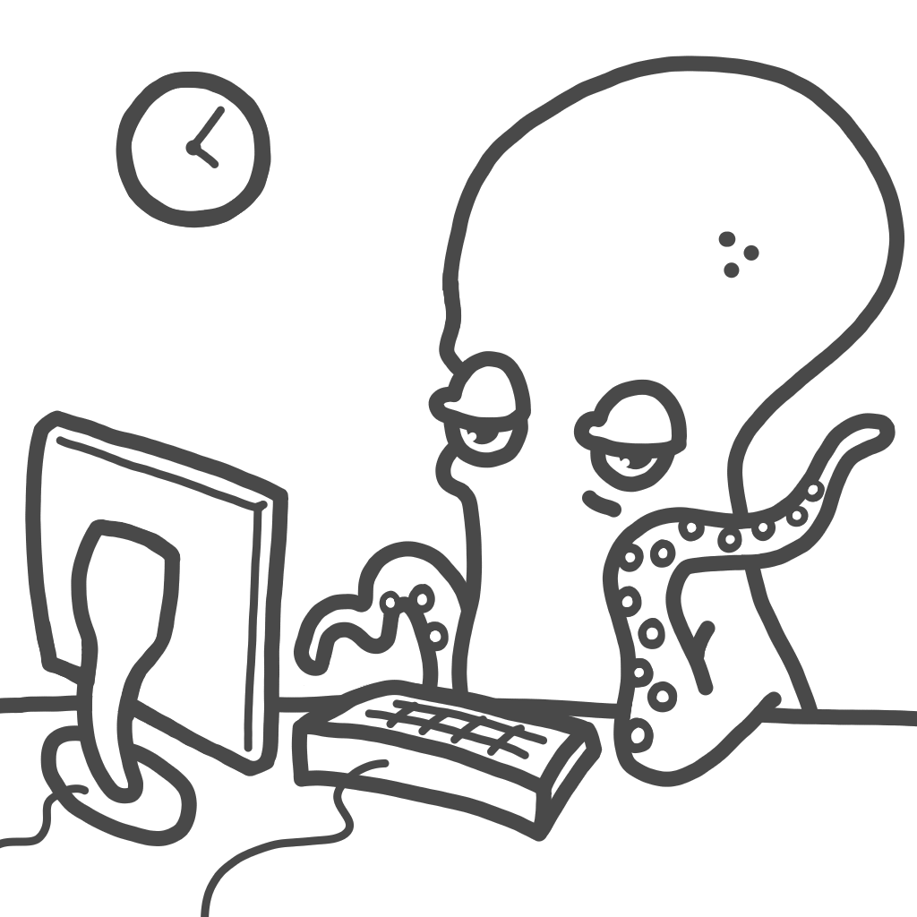 An octopus that doesn't get to play 3-Minute Animal